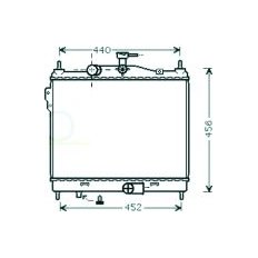 Radiatore acqua per HYUNDAI GETZ dal 2005 al 2011