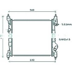 Radiatore acqua per CHEVROLET - DAEWOO SPARK dal 2013