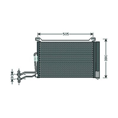 Condensatore per MINI MINI dal 2001 al 2006 Codice OEM 64536918597