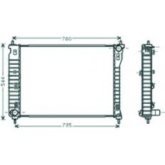 Radiatore acqua per CHEVROLET - DAEWOO CAPTIVA dal 2011 al 2015