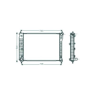 Radiatore acqua per CHEVROLET - DAEWOO CAPTIVA dal 2011 al 2015 Codice OEM 20942542