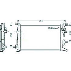 Radiatore acqua per RENAULT FLUENCE dal 2013