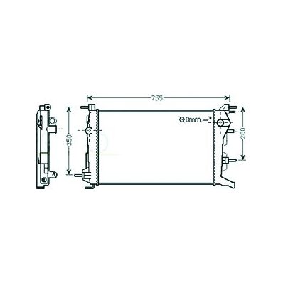 Radiatore acqua per RENAULT FLUENCE dal 2013 Codice OEM 214100068R