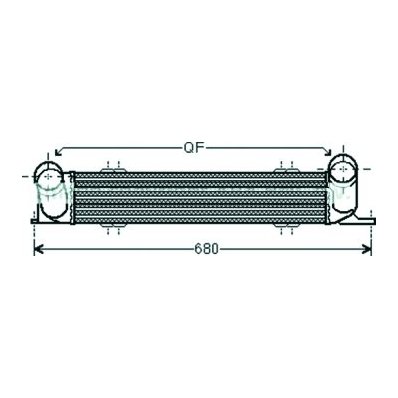 Intercooler per BMW 1 E87 dal 2004 al 2007 Codice OEM 17517798788