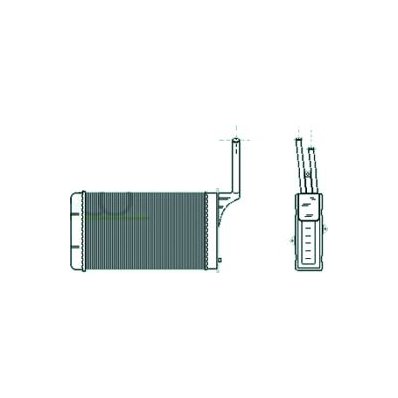 Scambiatore di calore per CITROEN AX dal 1986 al 1996 Codice OEM 644872