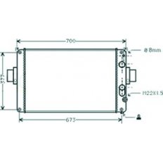 Radiatore acqua per IVECO DAILY dal 1989 al 2000