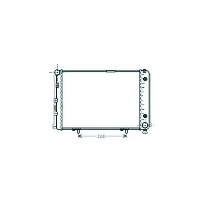 Radiatore acqua per MERCEDES-BENZ E dal 1984 al 1989 Codice OEM A1245000503