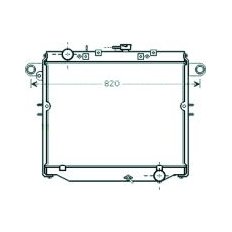 Radiatore acqua per TOYOTA LAND CRUISER dal 1996 al 2002