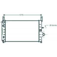 Radiatore acqua per FORD FIESTA MK III dal 1989 al 1995