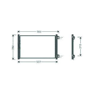 Condensatore per FIAT PUNTO dal 1999 al 2003 Codice OEM 46524500