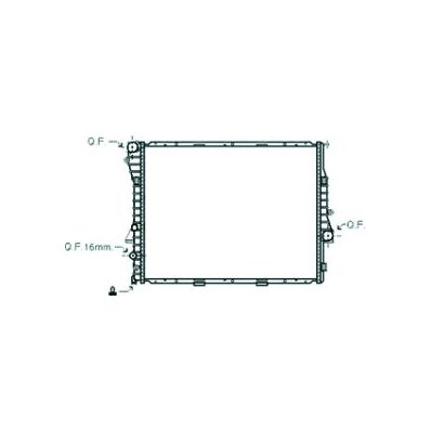 Radiatore acqua per BMW X5 E53 dal 1999 al 2003 Codice OEM 17107544668