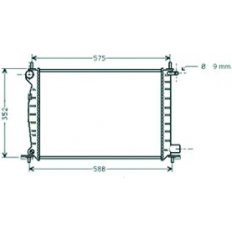 Radiatore acqua per FORD FIESTA MK IV dal 1996 al 1999