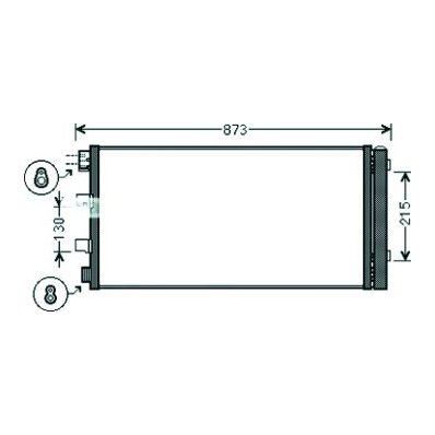 Condensatore per OPEL MOVANO dal 2010 Codice OEM 921007845R