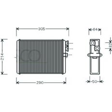 Scambiatore di calore per VOLVO S60 dal 2000 al 2004