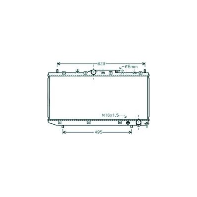 Radiatore acqua per TOYOTA AVENSIS dal 2000 al 2003 Codice OEM 19010P5A003