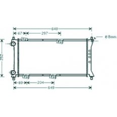 Radiatore acqua per FIAT PANDA dal 1986 al 2003