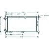 Radiatore acqua per FIAT PANDA dal 1986 al 2003