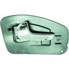 Maniglia apriporta interna posteriore argento per OPEL CORSA C dal 2000 al 2003 lato sinistro guidatore