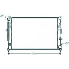 Radiatore acqua per AUDI A4 dal 1994 al 1999