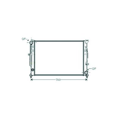 Radiatore acqua per AUDI A4 dal 1994 al 1999 Codice OEM 4B3121251