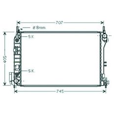 Radiatore acqua per OPEL SIGNUM dal 2003 al 2005