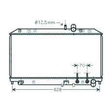 Radiatore acqua per MAZDA RX 8 dal 2003 al 2008