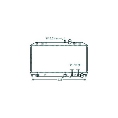 Radiatore acqua per MAZDA RX 8 dal 2003 al 2008 Codice OEM N3H215200C