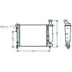 Radiatore acqua per PEUGEOT 106 dal 1991 al 1996