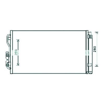 Condensatore per BMW 1 E87 dal 2007 al 2011 Codice OEM 64509218121