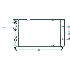 Radiatore acqua per VOLKSWAGEN PASSAT dal 1988 al 1993