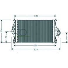 Intercooler per CITROEN XANTIA dal 1993 al 1998