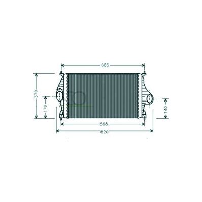 Intercooler per CITROEN XANTIA dal 1993 al 1998 Codice OEM 96122111