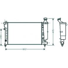 Radiatore acqua per CITROEN SAXO dal 1999 al 2004