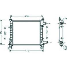 Radiatore acqua per FORD KA dal 1996 al 2008