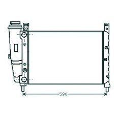 Radiatore acqua per FIAT FIORINO dal 1991 al 2007