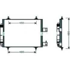 Condensatore per PEUGEOT 807 dal 2002 al 2014