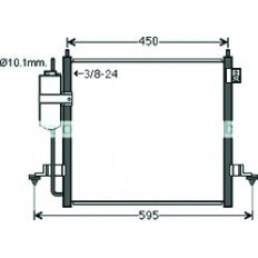 Condensatore per MITSUBISHI L200 dal 2006 al 2015