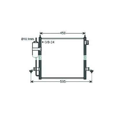 Condensatore per MITSUBISHI L200 dal 2006 al 2015 Codice OEM 7812A171