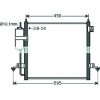 Condensatore per MITSUBISHI L200 dal 2006 al 2015