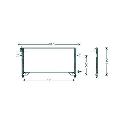 Condensatore per NISSAN NAVARA dal 1998 al 2001 Codice OEM 921103S200