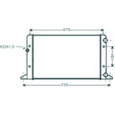 Radiatore acqua per VOLKSWAGEN GOLF  IV dal 1997 al 2003