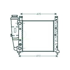 Radiatore acqua per FIAT UNO dal 1983 al 1989