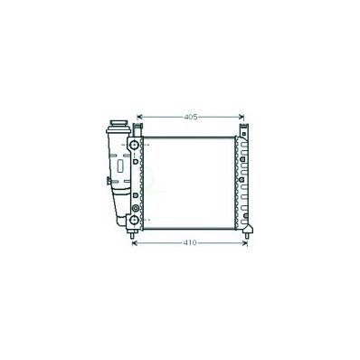 Radiatore acqua per FIAT UNO dal 1983 al 1989 Codice OEM 7559876