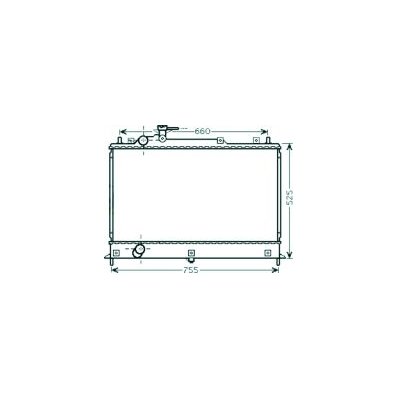 Radiatore acqua per MAZDA CX-7 dal 2007 al 2009 Codice OEM L37J15200