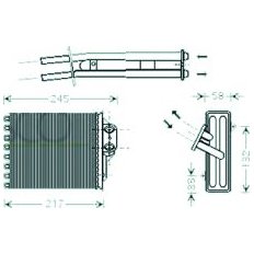 Scambiatore di calore per ABARTH 500 dal 2008 al 2015