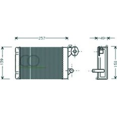 Scambiatore di calore per VOLKSWAGEN POLO dal 1981 al 1990