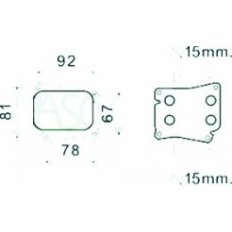 Radiatore olio per MERCEDES-BENZ E dal 2002 al 2006