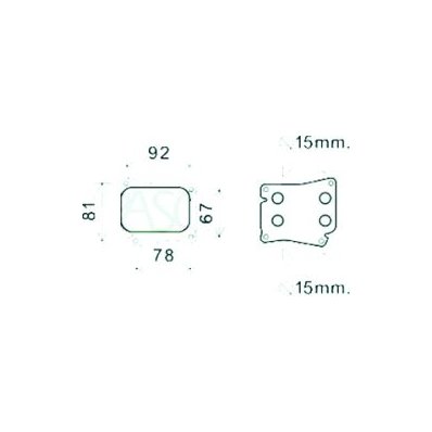 Radiatore olio per MERCEDES-BENZ C W203 dal 2000 al 2004 Codice OEM 271-188-0401