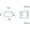 Radiatore olio per MERCEDES-BENZ C W203 dal 2000 al 2004