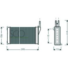 Scambiatore di calore per FORD ESCORT MK VI dal 1995 al 1998